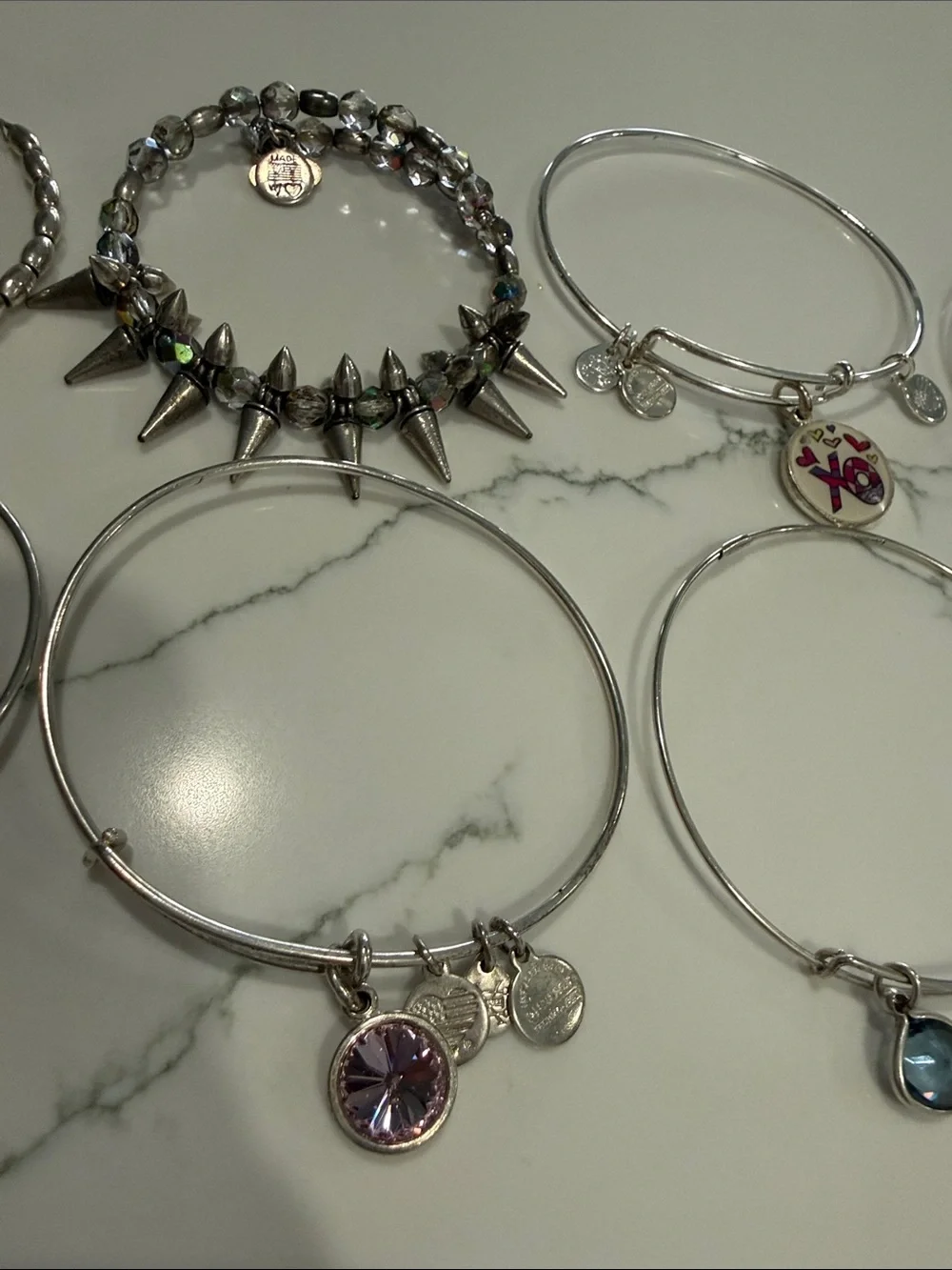 ALEX AND ANI Silver Expandable Bracelets
